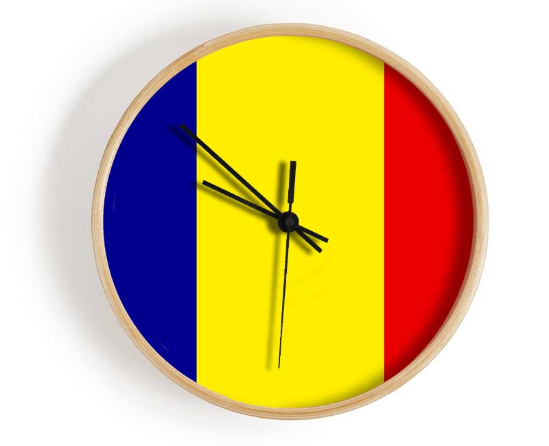 Romania Clock - Wallart-Direct UK