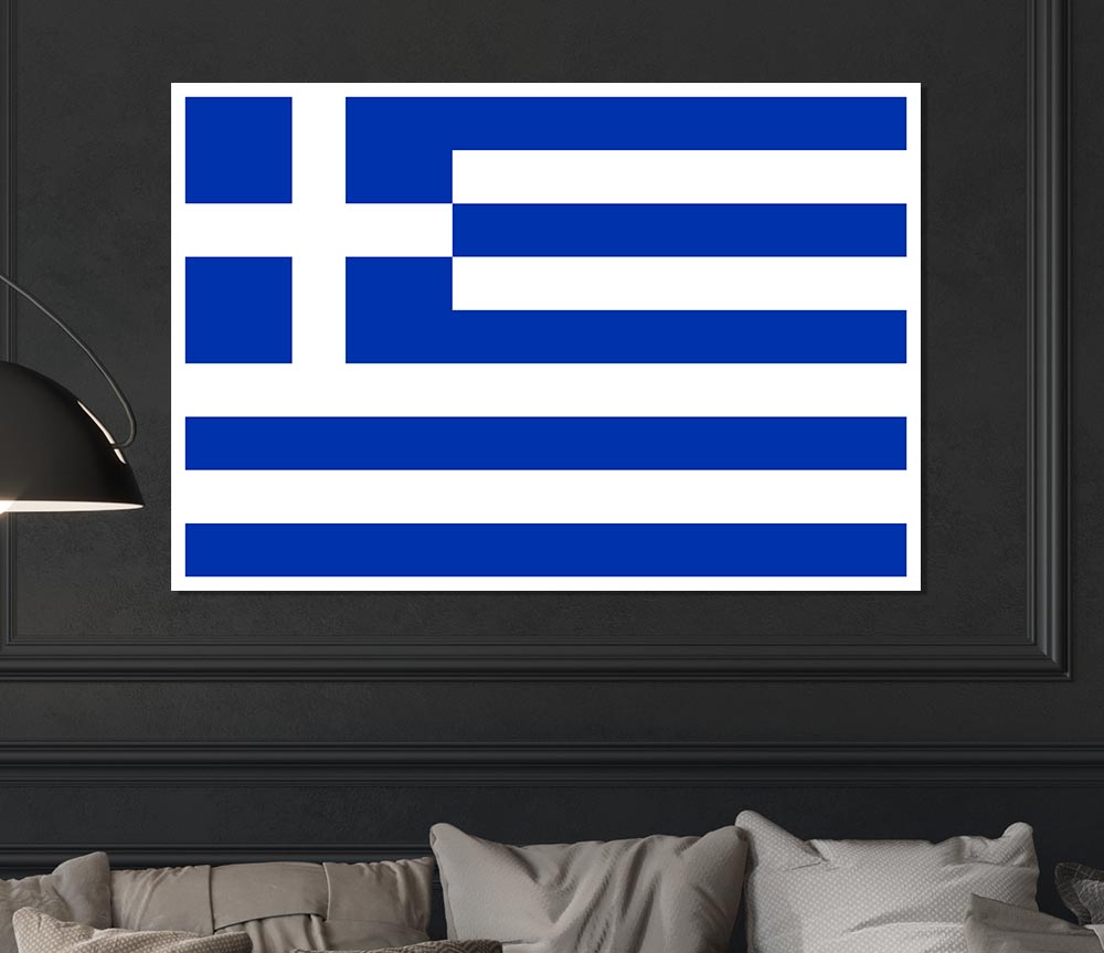 Greece Print Poster Wall Art