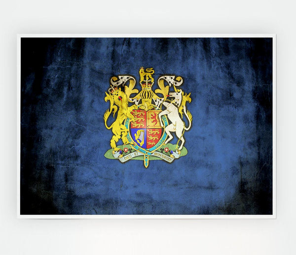 England Coat Of Arms Print Poster Wall Art