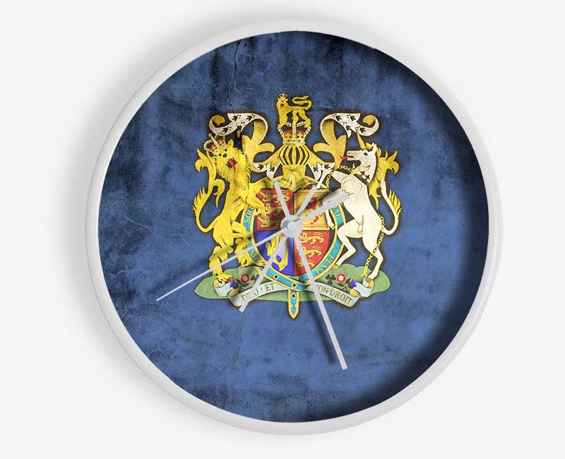 England Coat Of Arms Clock - Wallart-Direct UK