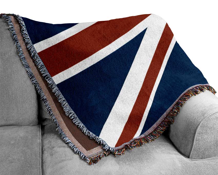 British Straight Flag Woven Blanket