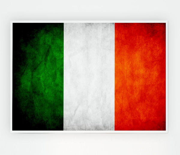 Irish Flag Print Poster Wall Art