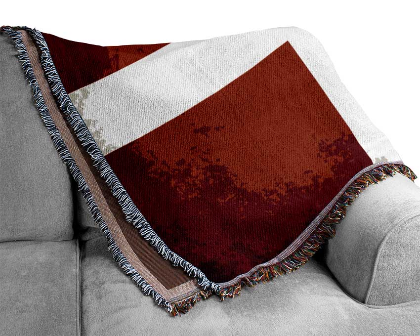 Denmark Flag Grunge Woven Blanket