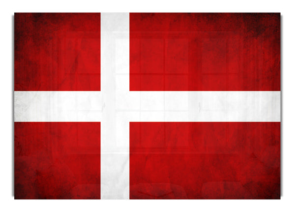 Denmark Flag Grunge