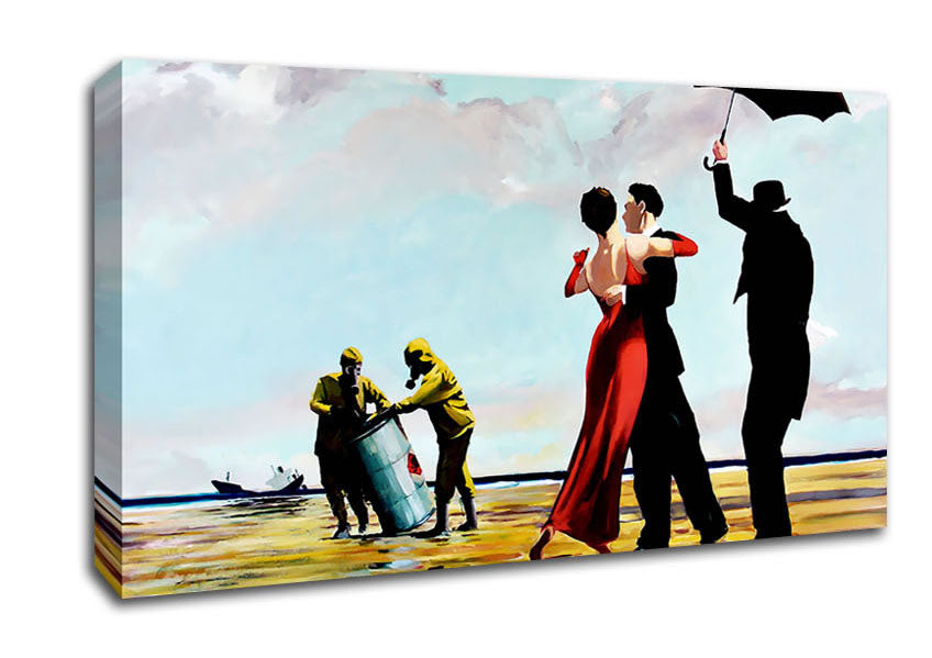 Picture of Toxic Waste Dance Wide Canvas Wall Art