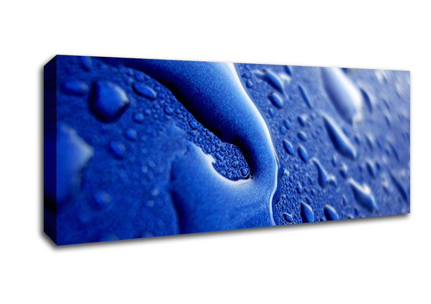 Picture of Blue Liquid Panoramic Canvas Wall Art