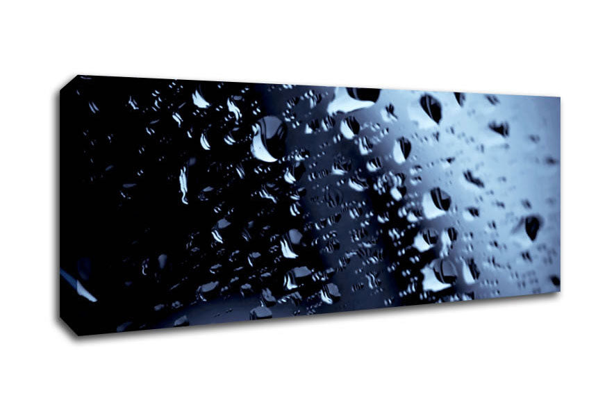 Picture of Blue Rain Panoramic Canvas Wall Art