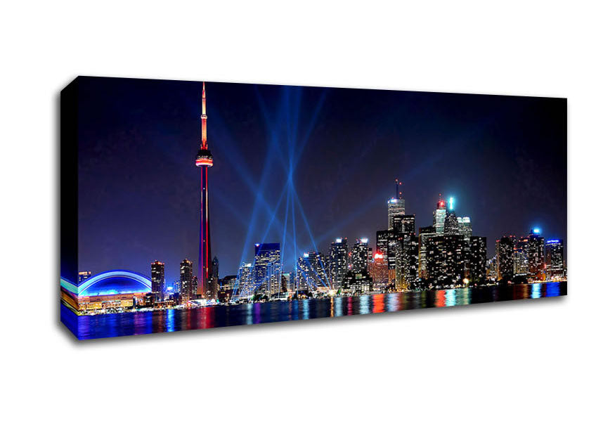 Picture of Auckland New Zealand Reflections Panoramic Canvas Wall Art