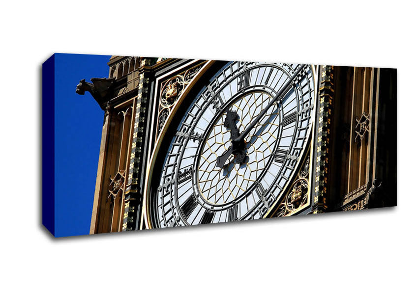 Picture of Big Ben Face Panoramic Canvas Wall Art