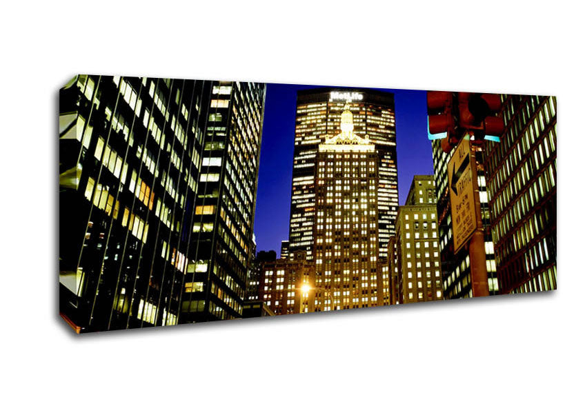 Picture of Building Blocks Panoramic Canvas Wall Art