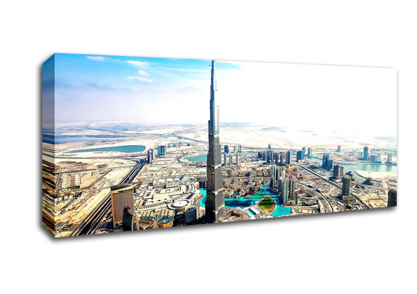 Picture of Burj Khalifa Aka Burj Dubai Panoramic Canvas Wall Art