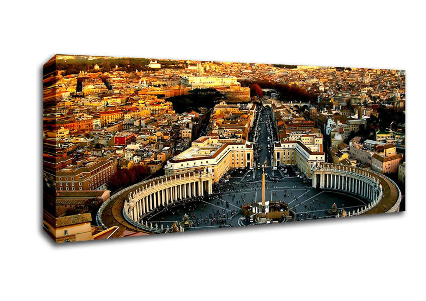 Picture of Catholic Church Vatican Panoramic Canvas Wall Art