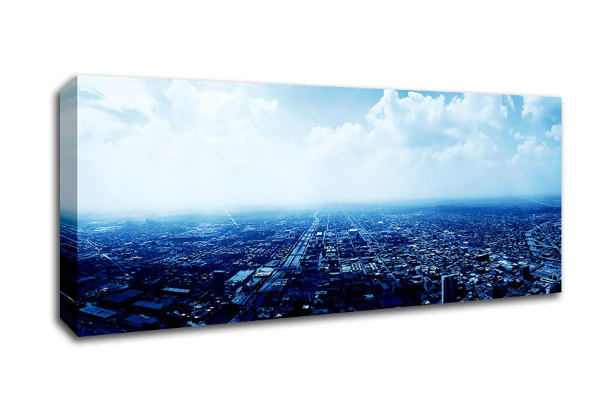 Picture of Chicago Blues Panoramic Canvas Wall Art