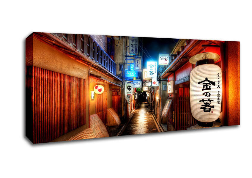 Picture of Chinatown Streets Panoramic Canvas Wall Art