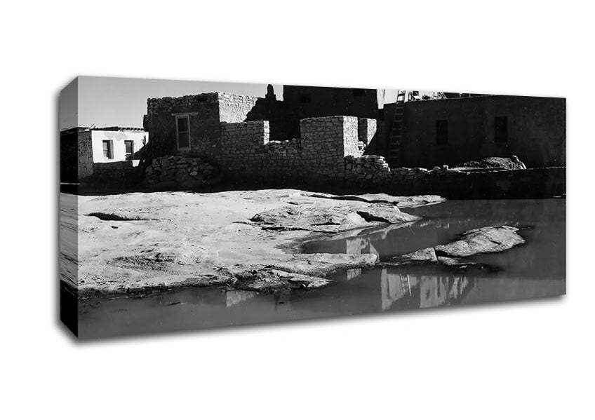 Picture of Ansel Adams Acoma Pueblo 3 Panoramic Canvas Wall Art