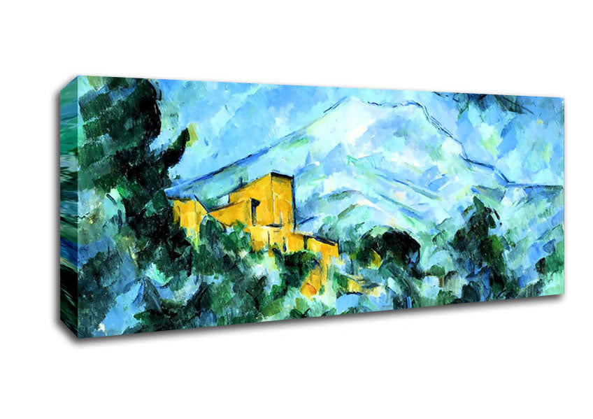 Picture of Cezanne Mont Sainte-Victoire And Chateau Noir Panoramic Canvas Wall Art