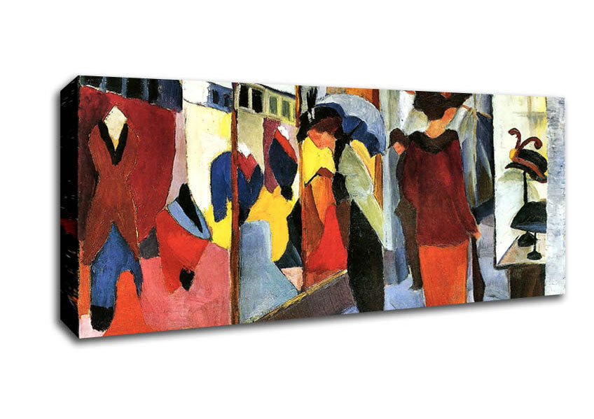 Picture of August Macke Fashion Store Panoramic Canvas Wall Art