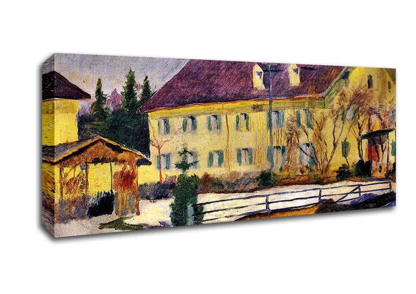 Picture of August Macke Hospital In Tegern Sea Panoramic Canvas Wall Art