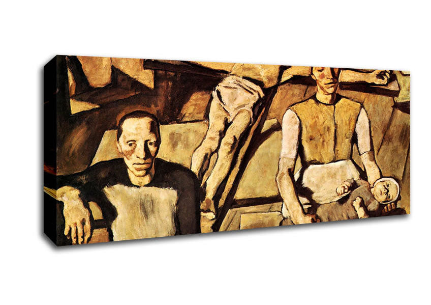 Picture of Albin Egger-Lienz Mother Panoramic Canvas Wall Art