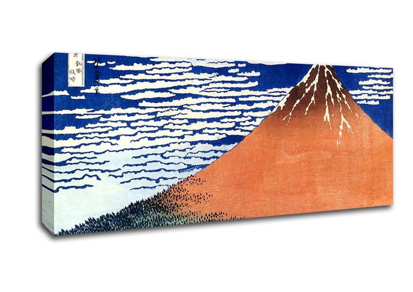 Picture of Hokusai Mount Fuji Panoramic Canvas Wall Art