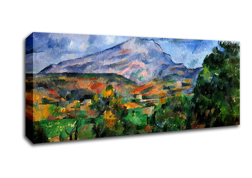 Picture of Cezanne Mount St Victoire Panoramic Canvas Wall Art