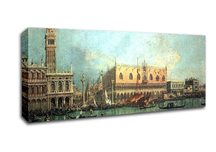 Picture of Canaletto Palazzo Ducale Panoramic Canvas Wall Art