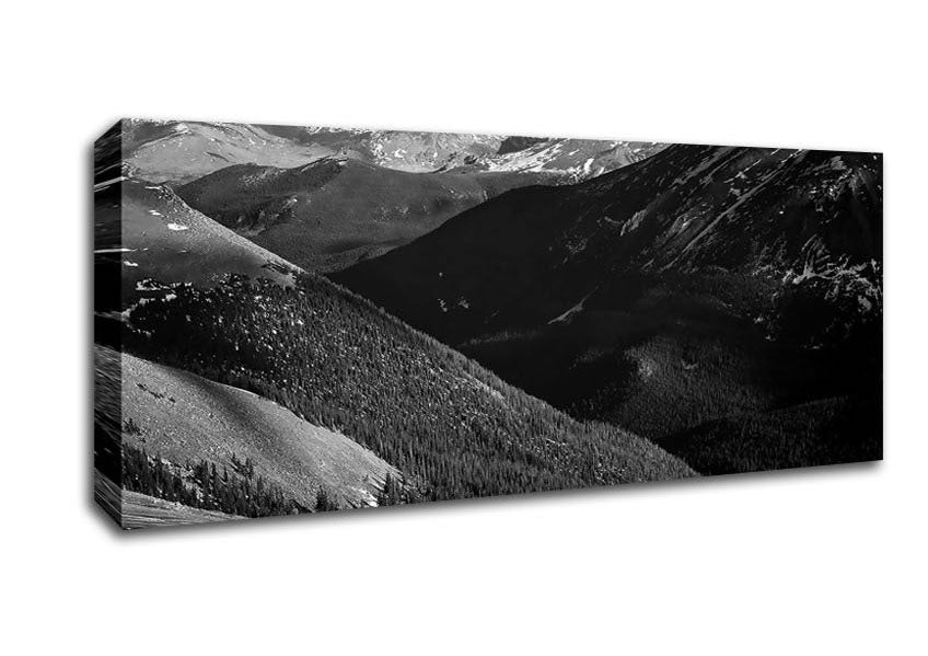 Picture of Ansel Adams Rocky Mountain National Park Colorado 3 Panoramic Canvas Wall Art