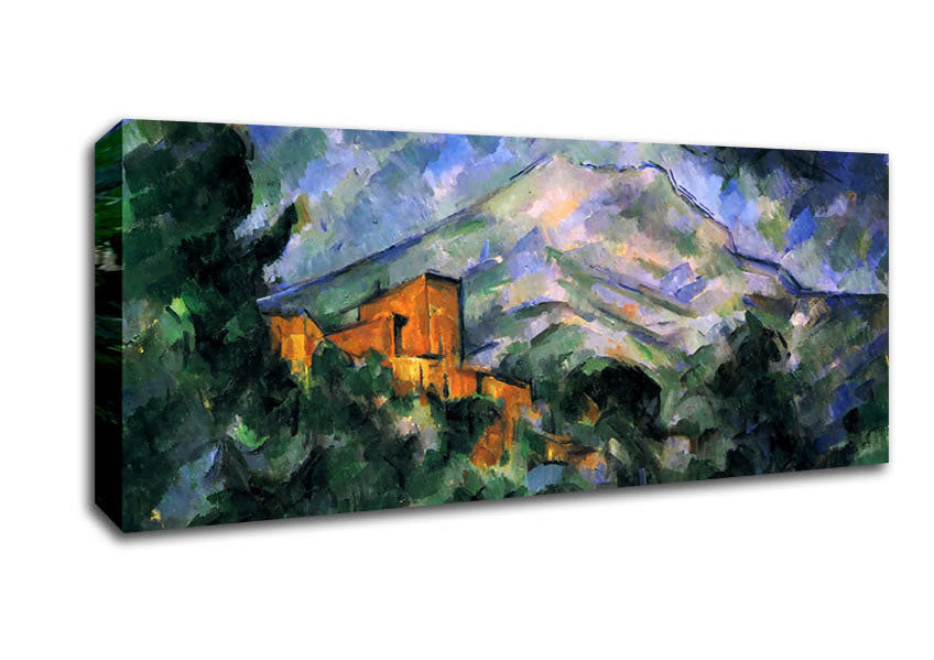 Picture of Cezanne St Victoire And Chateau Noir Panoramic Canvas Wall Art