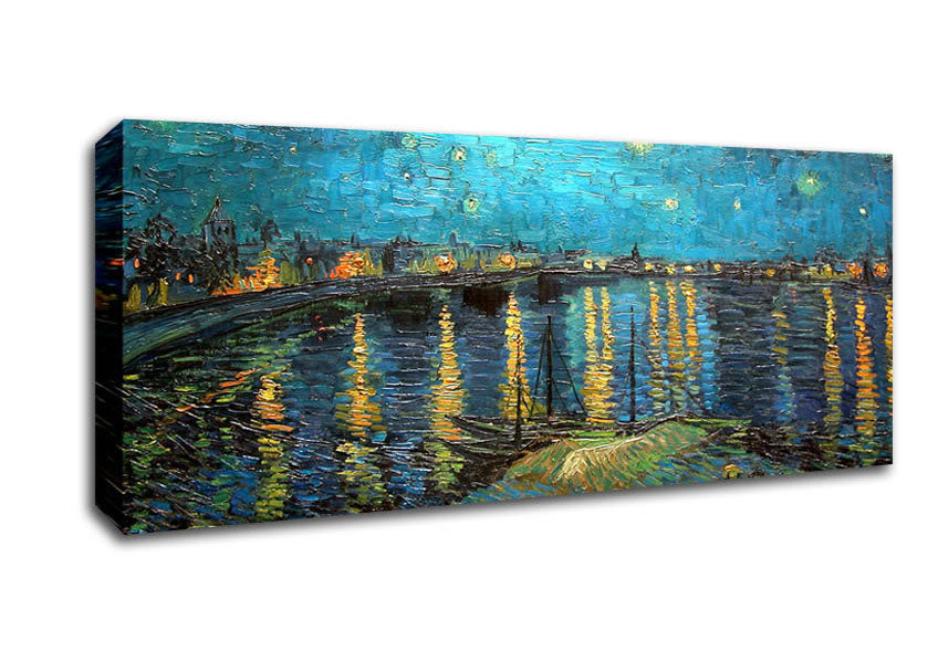 Picture of Van Gogh Starry Night Over The Rhone Panoramic Canvas Wall Art