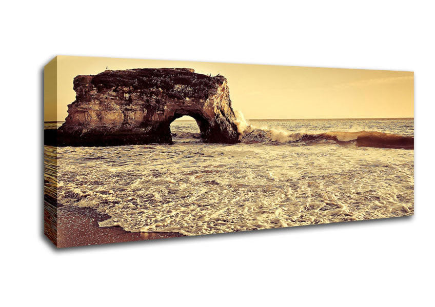 Picture of Beach Arch Panoramic Canvas Wall Art