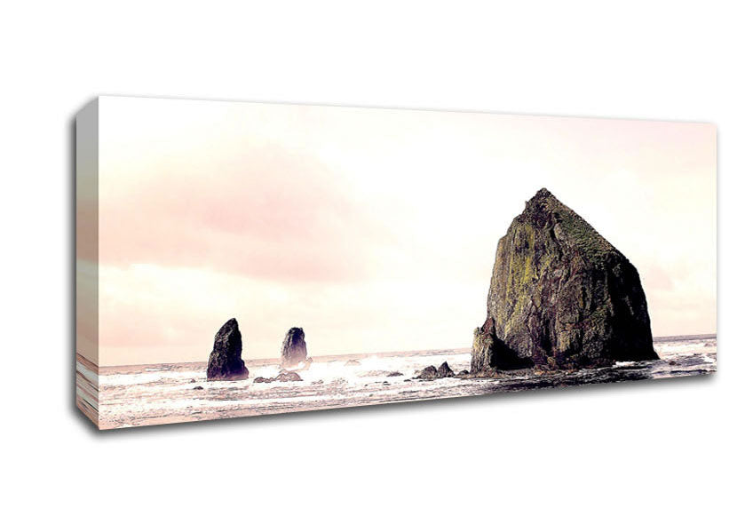 Picture of Cannon Beach Panoramic Canvas Wall Art