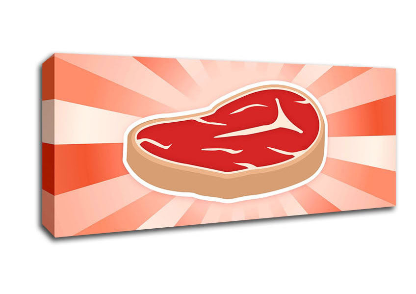 Picture of Piece Of Meat Panoramic Canvas Wall Art