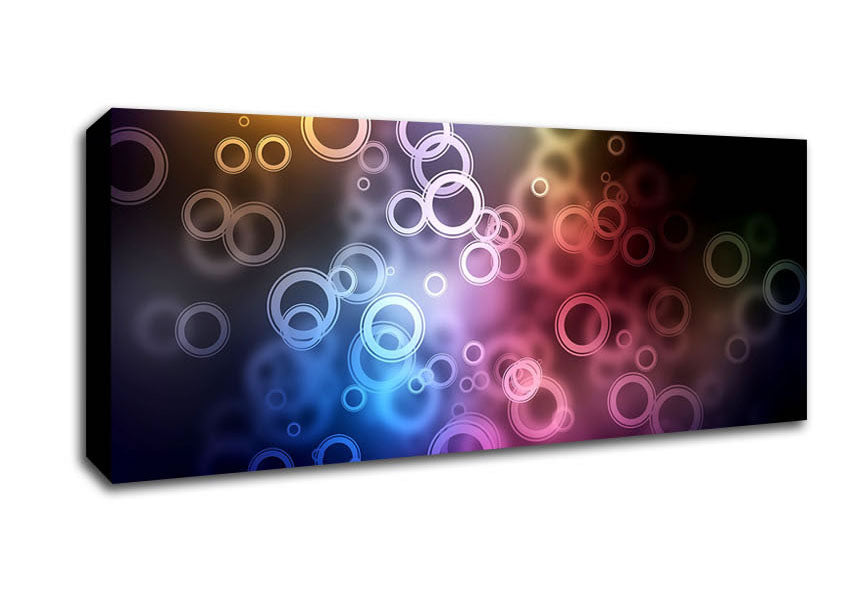 Picture of Circles Panoramic Canvas Wall Art