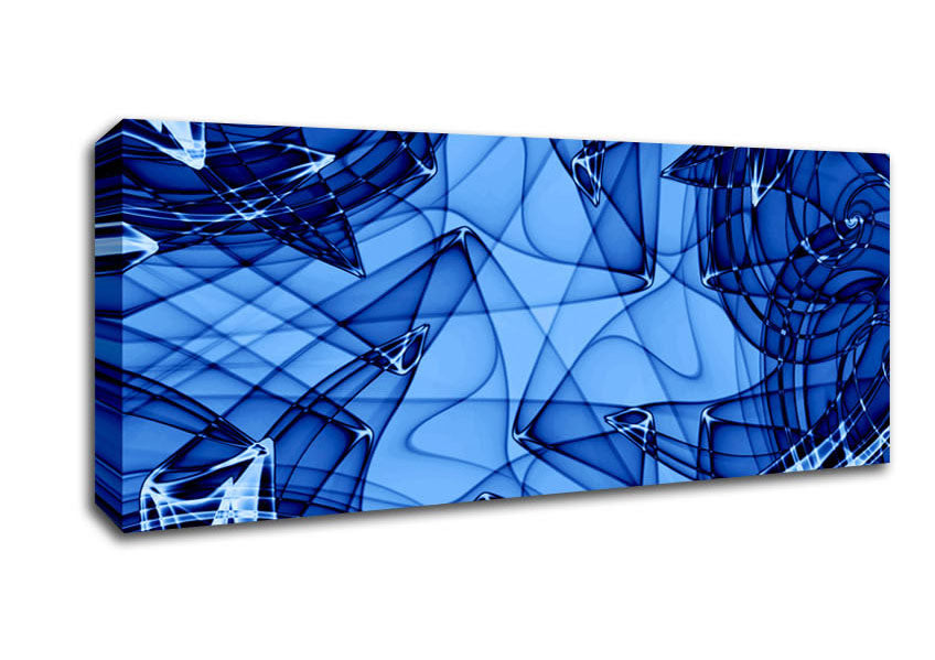 Picture of Blue Glass Panoramic Canvas Wall Art