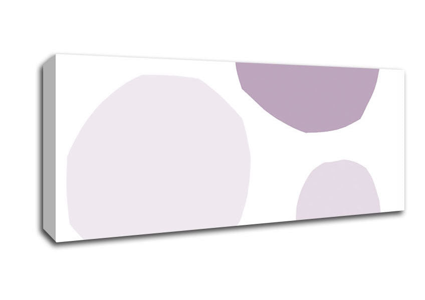 Picture of Ending In Itself Lilac Panoramic Canvas Wall Art