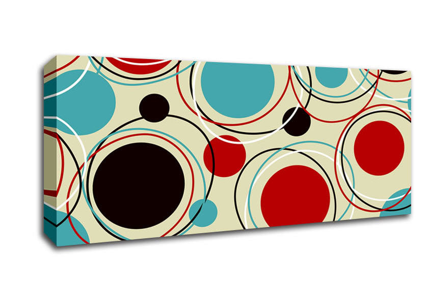 Picture of Cyndrical Mayhem Panoramic Canvas Wall Art