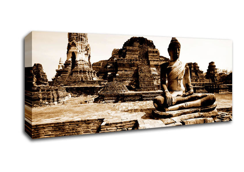 Picture of Buddha Ancient Temple Panoramic Canvas Wall Art