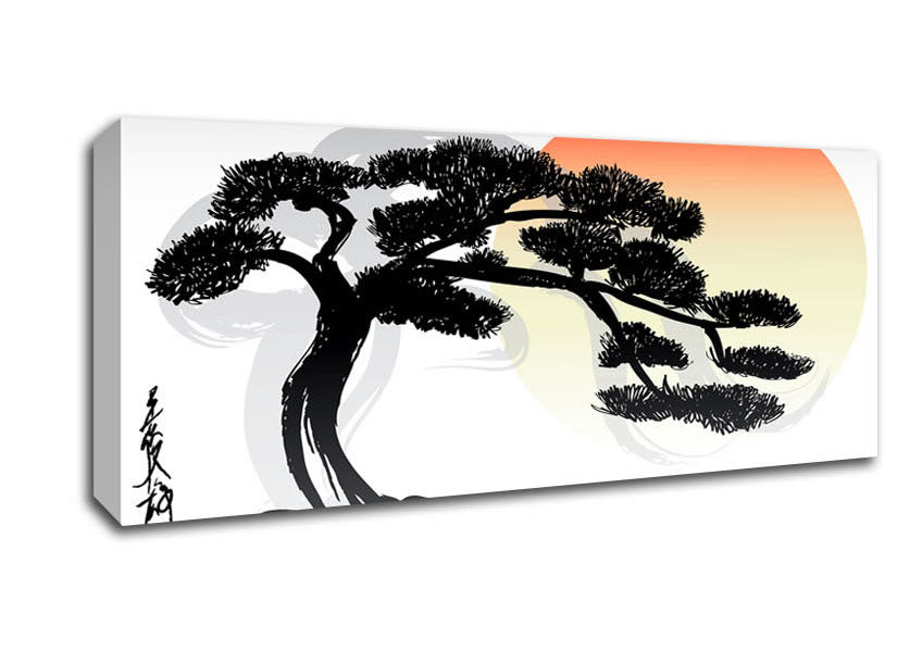 Picture of Bonsai Tree Panoramic Canvas Wall Art