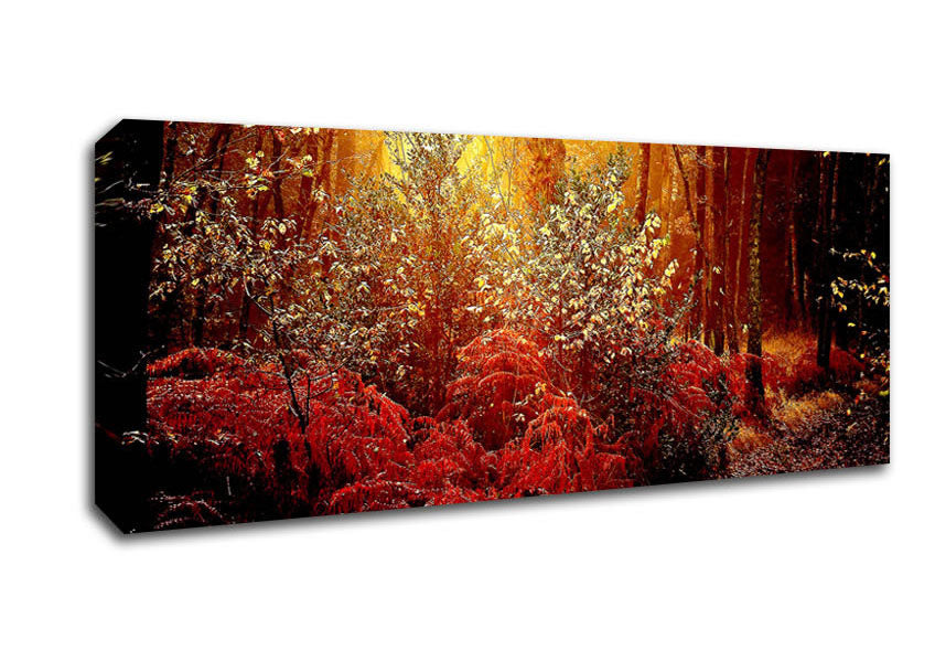 Picture of Autumn Forest Panoramic Canvas Wall Art