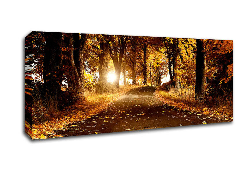 Picture of Autumn Breeze Panoramic Canvas Wall Art