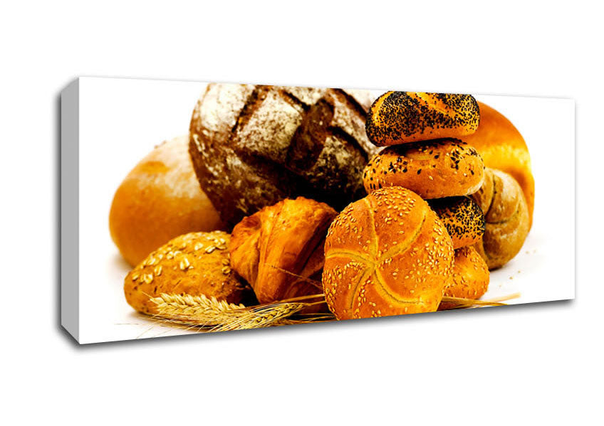 Picture of Bread Choice Panoramic Canvas Wall Art