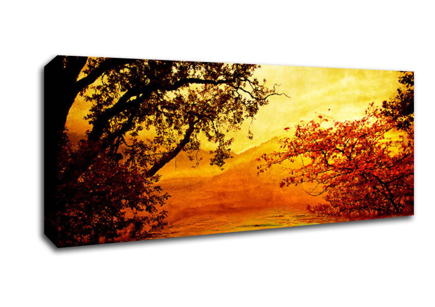 Picture of Ochre Lake Panoramic Canvas Wall Art