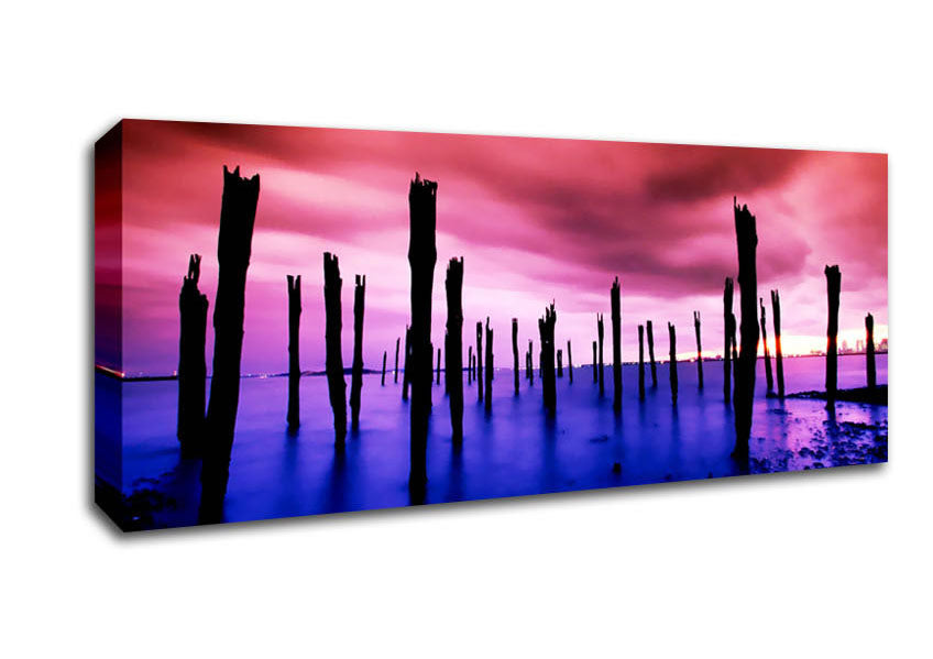 Picture of Surreal Lake Skies Panoramic Canvas Wall Art