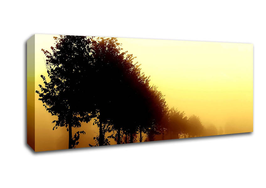 Picture of Beautiful Foggy Day Panoramic Canvas Wall Art