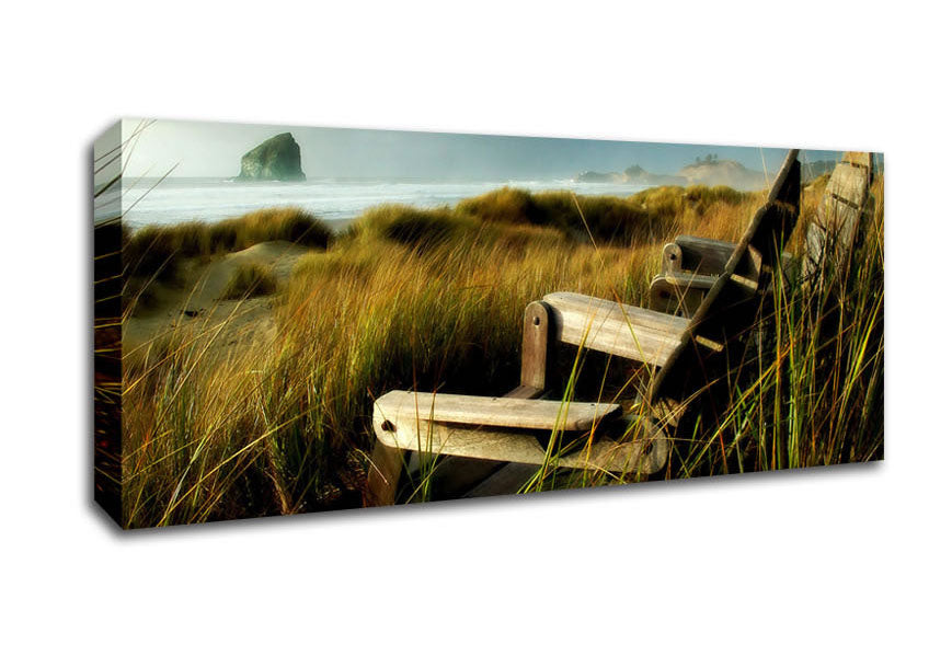 Picture of Coast Dunes Panoramic Canvas Wall Art