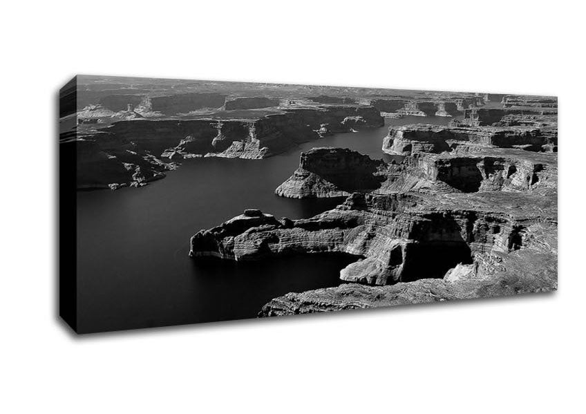 Picture of Aerial View Of Canyon Panoramic Canvas Wall Art