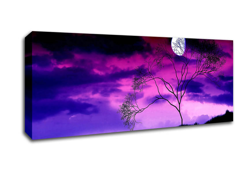 Picture of Purple Pink Skies Panoramic Canvas Wall Art