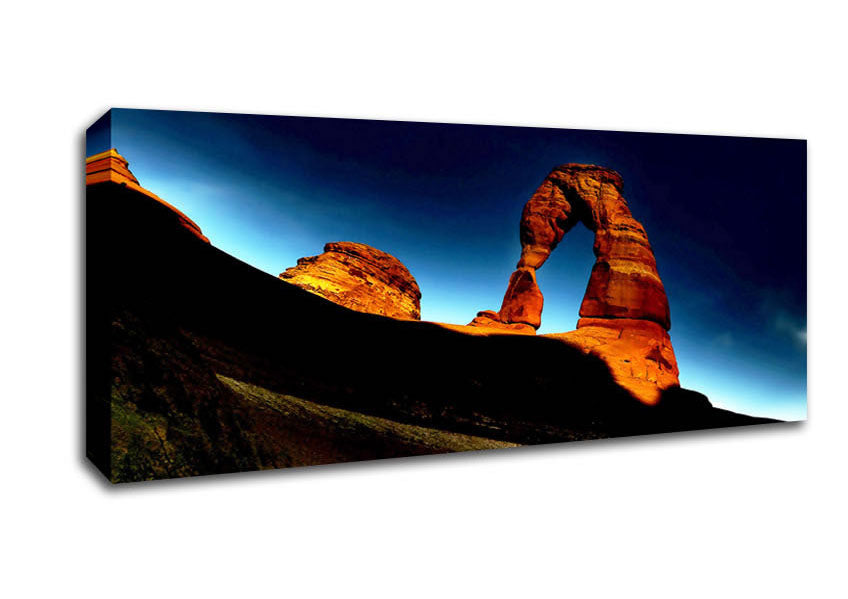 Picture of Arch Rock Night Panoramic Canvas Wall Art