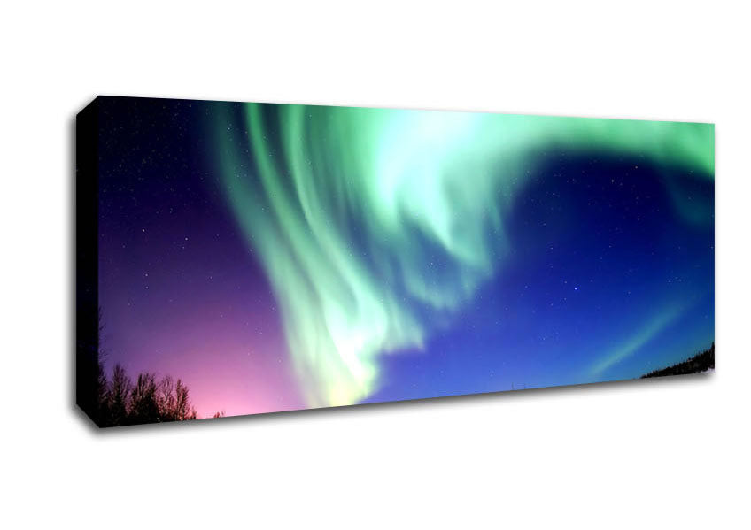 Picture of Aurora Borealis Panoramic Canvas Wall Art