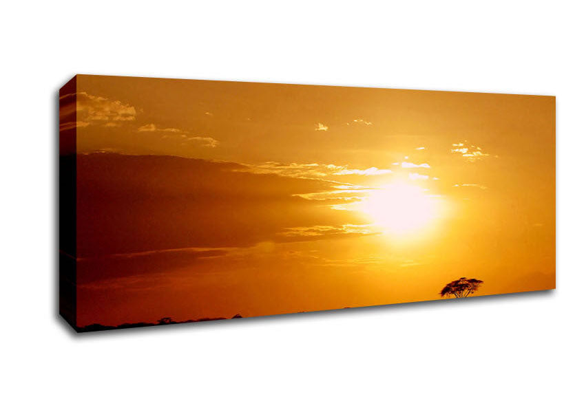 Picture of Golden Sunrise Panoramic Canvas Wall Art